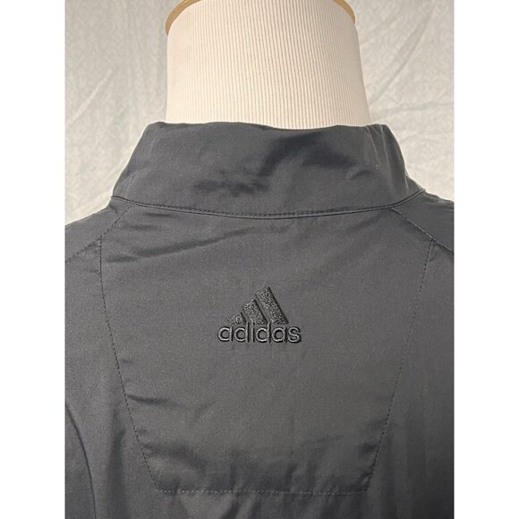 Adidas Climaproof Wind 3XT Golf Quarter Zip Pullover Jacket Black Tall - Picture 5 of 11